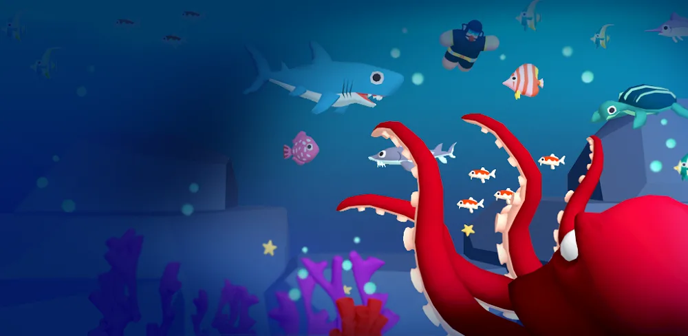 Octopus Feast v2.16.1 MOD APK (Menu, Currency Always Increase)