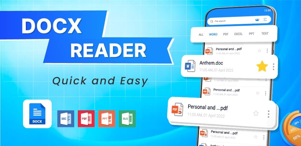 Office Word Reader Docx Viewer v2.0.0 MOD APK (Premium Unlocked)