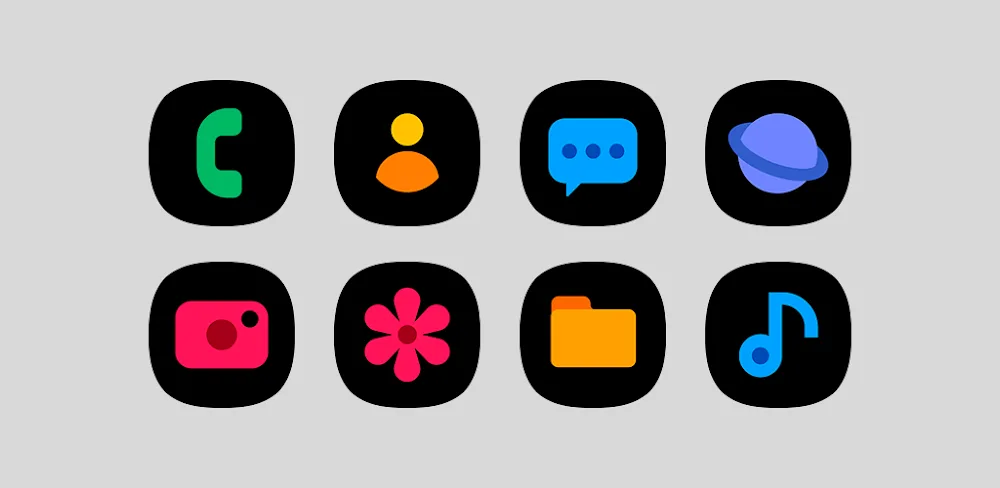 OneBlack - Icon Pack v8.5 APK (Full Version)