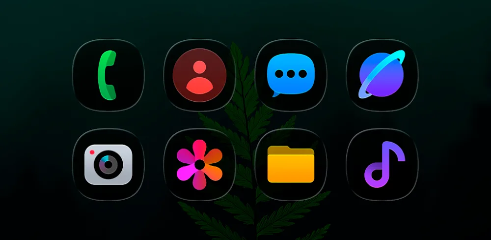 OneColor GlassDark - Icon Pack v1.9 APK (Full Version)