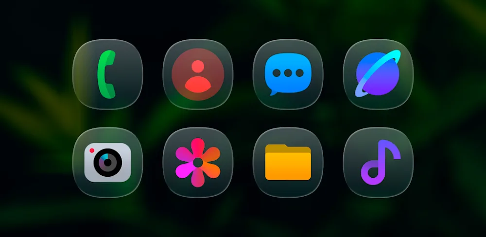 OneGlass 8 Color - Icon Pack v1.3.0 APK (Full Version)