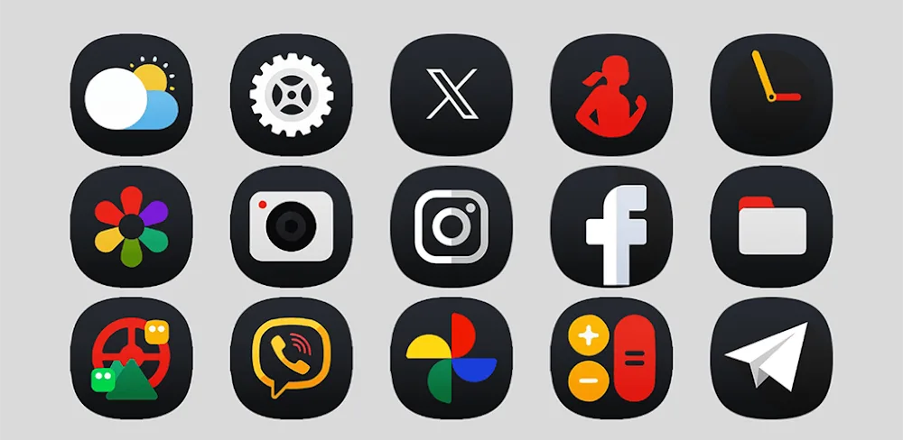 OneUI 7 Dark - Icon Pack v2.1 APK (Full Version)