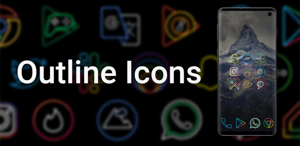 Outline Icons - Icon Pack v3.57 APK (Paid)