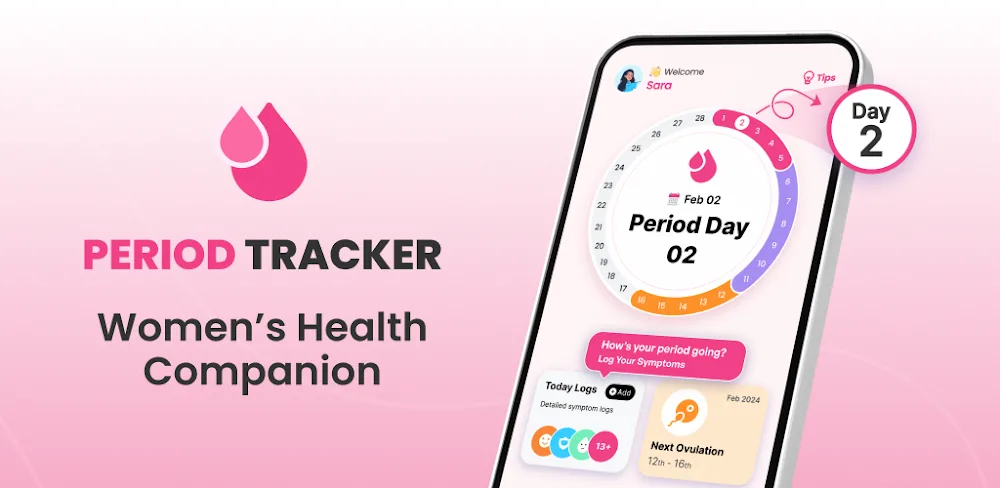 Period Tracker Ovulation Cycle v1.8.0 MOD APK (Premium Unlocked)