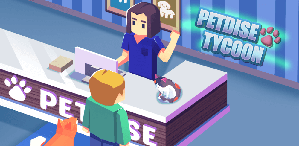 Petdise Tycoon Idle v1.205 MOD APK (Free Rewards, Unlimited Diamond)