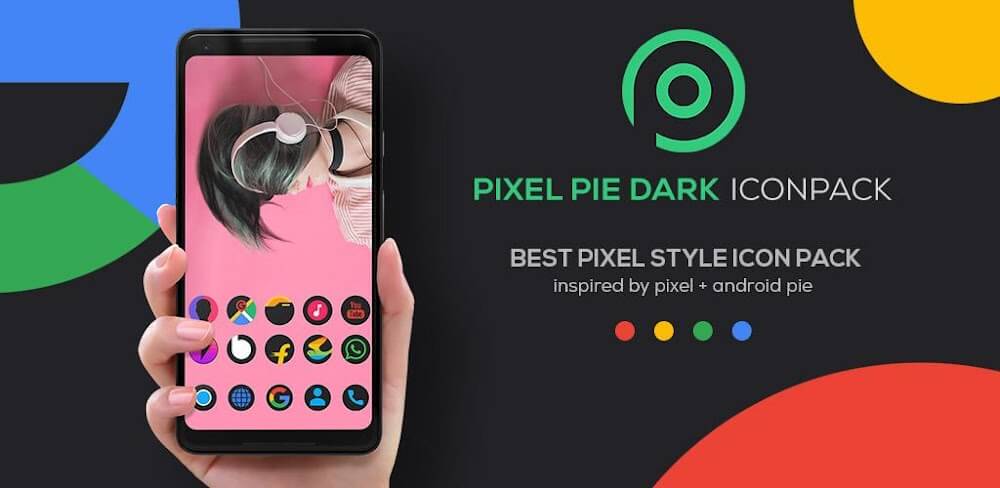 Pixel DARK Icon Pack v6.7 APK (Patched)