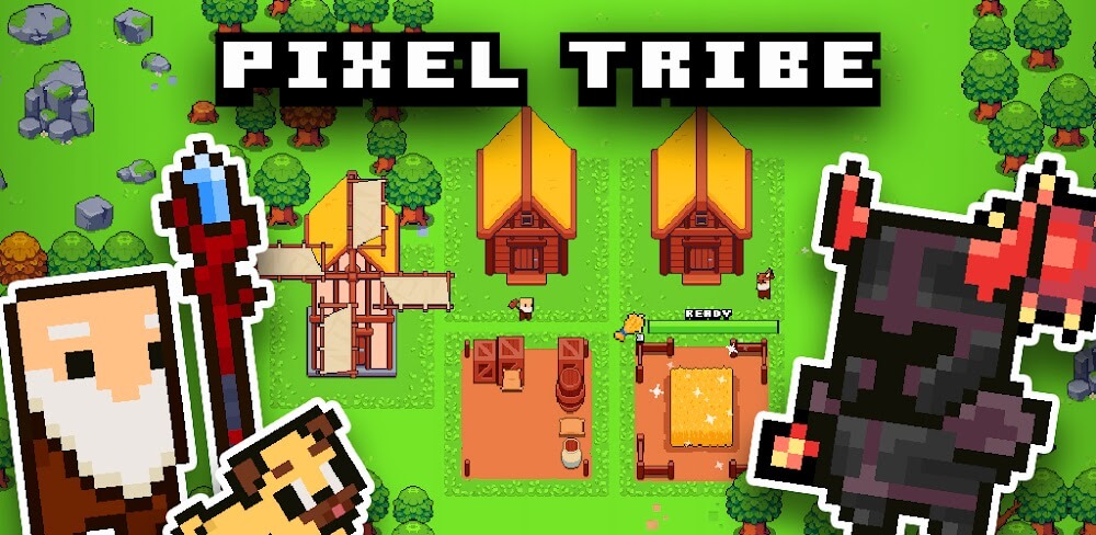 Pixel Tribe: Viking Kingdom v0.8.9 MOD APK (Free Shop, Menu)
