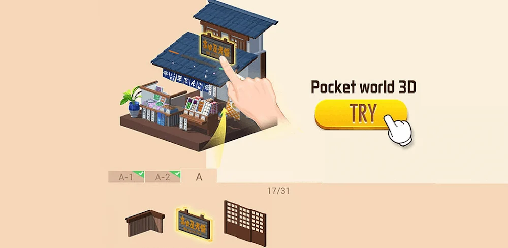 Pocket World 3D MOD APK V3.0.9 (Unlocked All Cities)