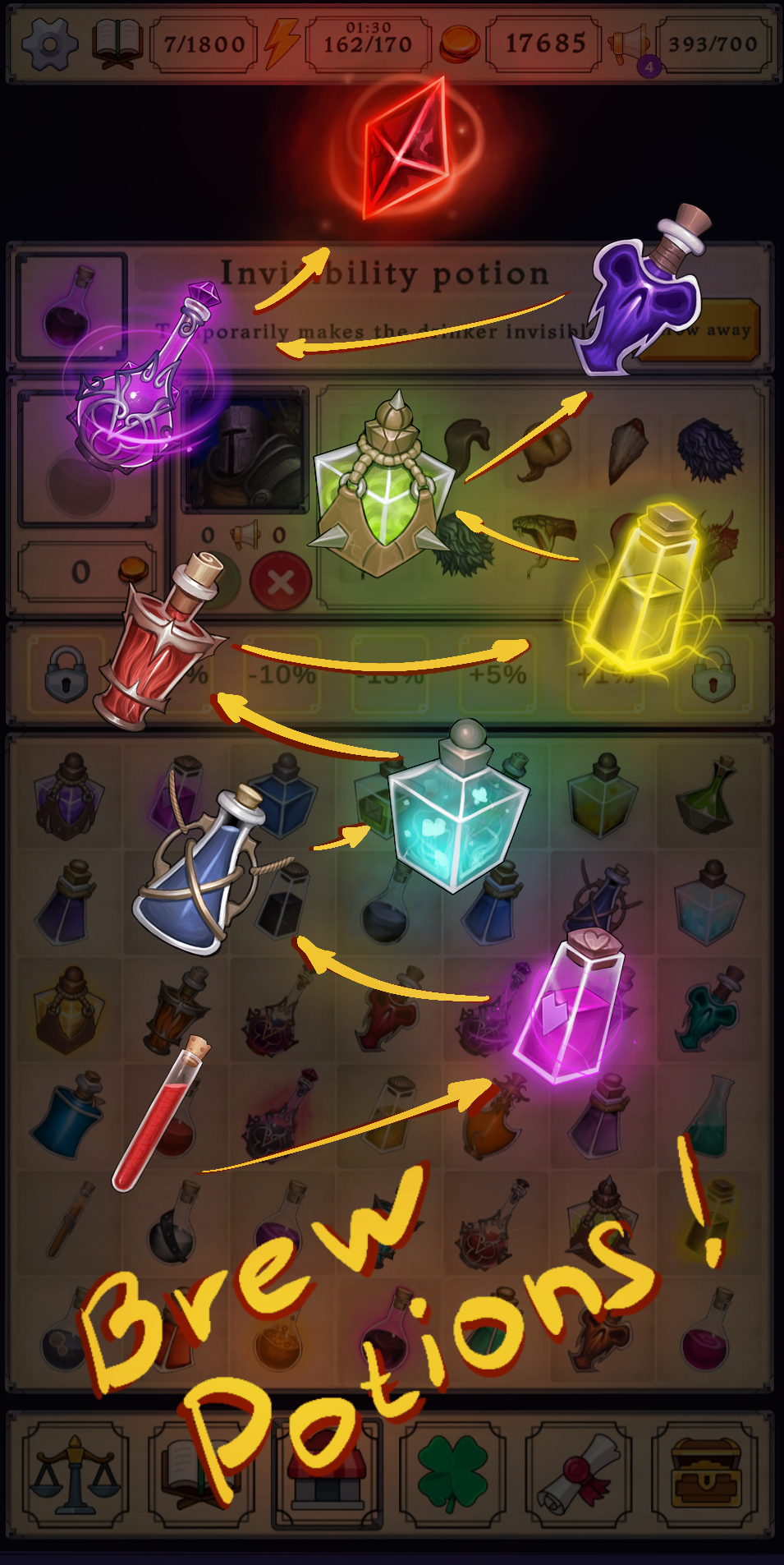 Potion shop: Alchemy Simulator MOD APK V1.240 (Free Purchase)