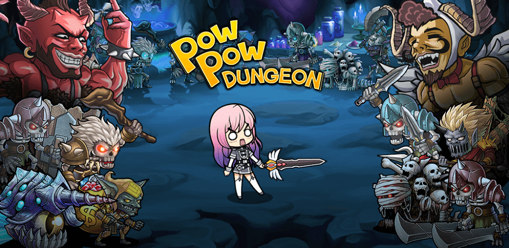 Pow Pow Dungeon: Idle v1.2.7 MOD APK (Free Shopping, Mega Menu)