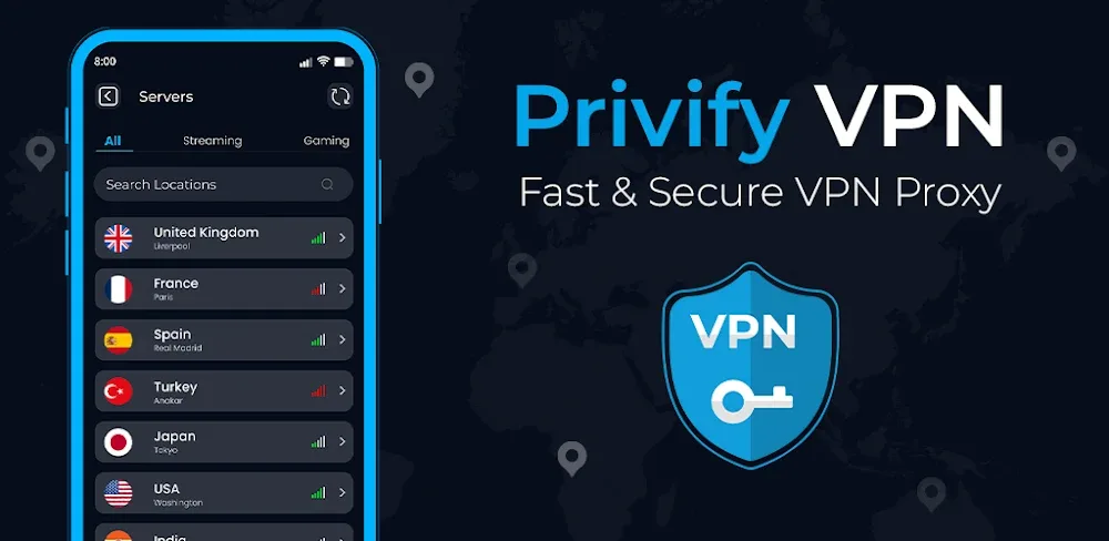 Privify: Fast Secure VPN Proxy v5.1.1 MOD APK (Premium Unlocked)