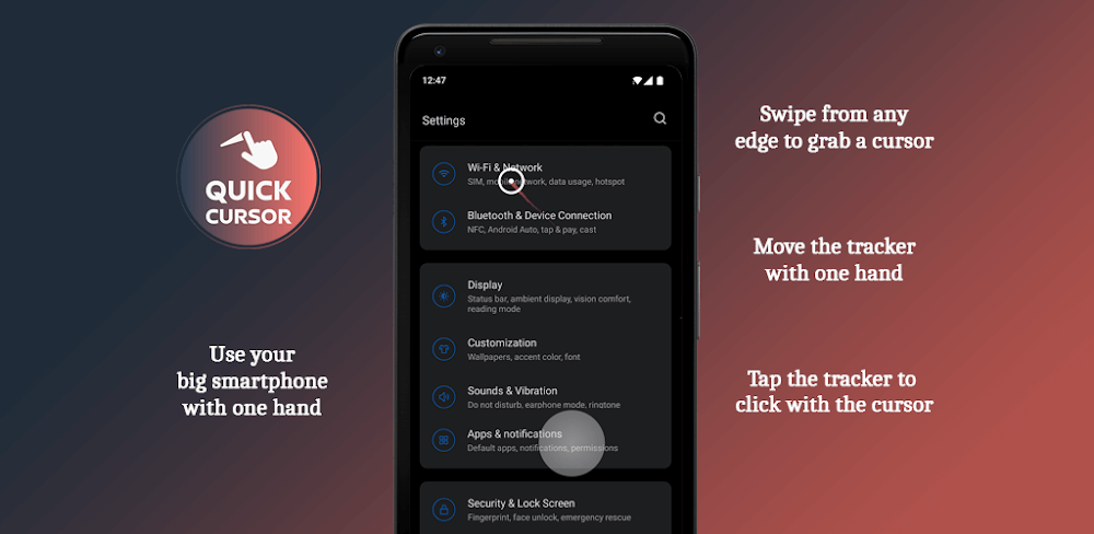 Quick Cursor: One-Handed mode v1.28.2 APK + MOD (Pro Unlocked)