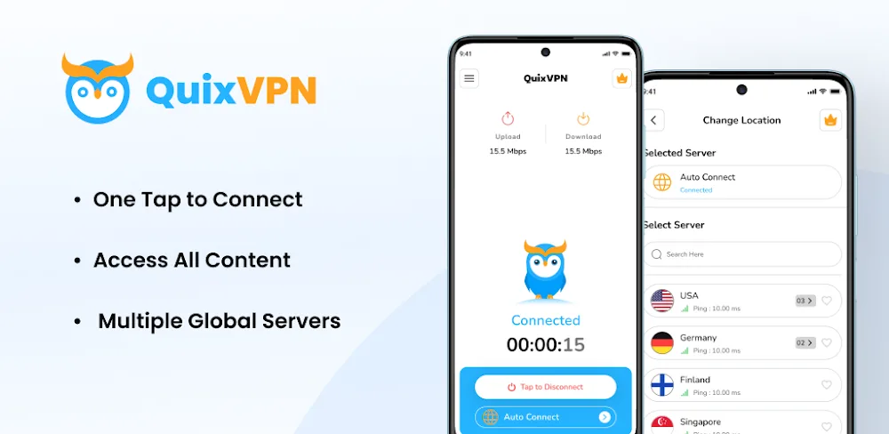QuixVPN v1.12.8 MOD APK (Premium Unlocked)