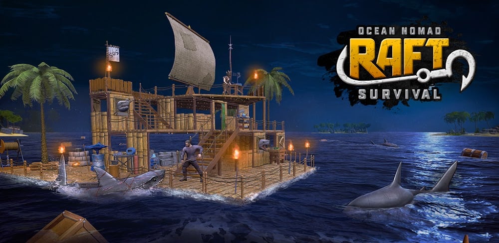Raft Survival: Ocean Nomad v2.8.0 MOD APK (Free Shopping, Mega Menu)