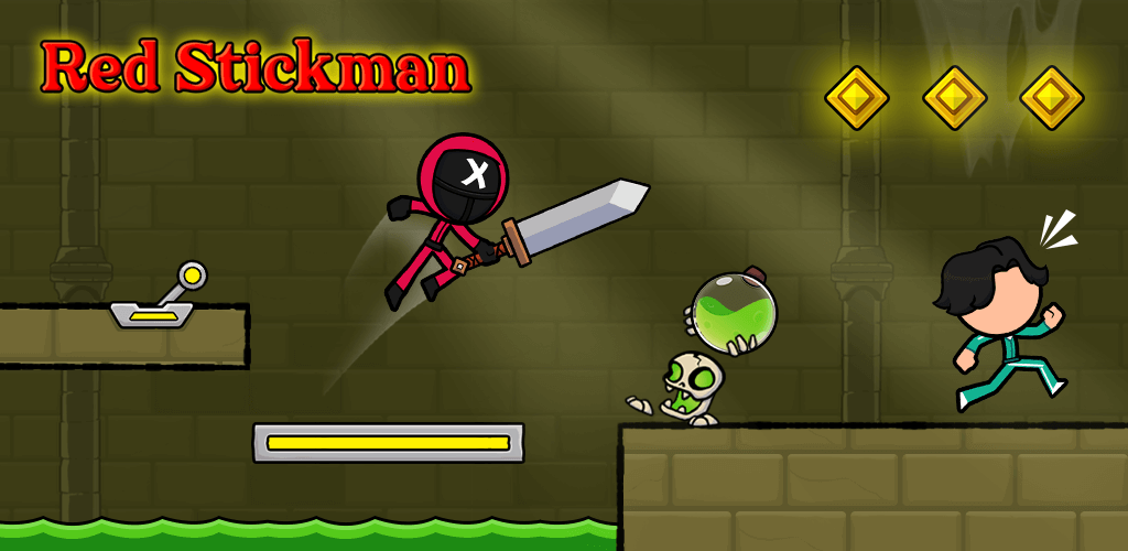 Red Stickman: Stick Adventure v2.8.0 MOD APK (Unlimited Gold)