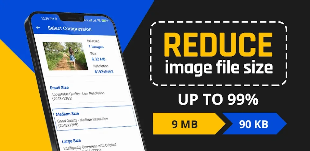 Reduce Photo Size - Downsize v2.8.2 MOD APK (Premium Unlock)