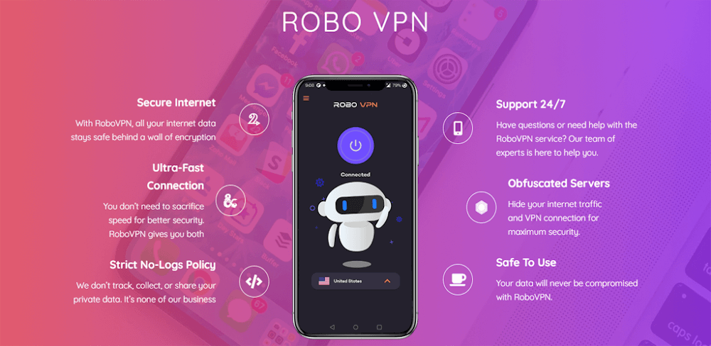 Robo VPN Pro v5.17 APK + MOD (Premium, Patched)