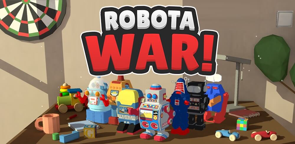 Robota War v0.9.98 MOD APK (Dumb Enemy, No ADS)