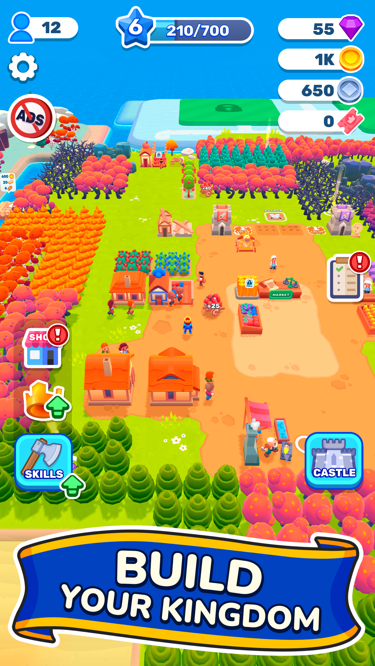 Royal Lands MOD APK V1.3.1 (Resources Never Decrease, Unlimited Tickets, Game Speed)