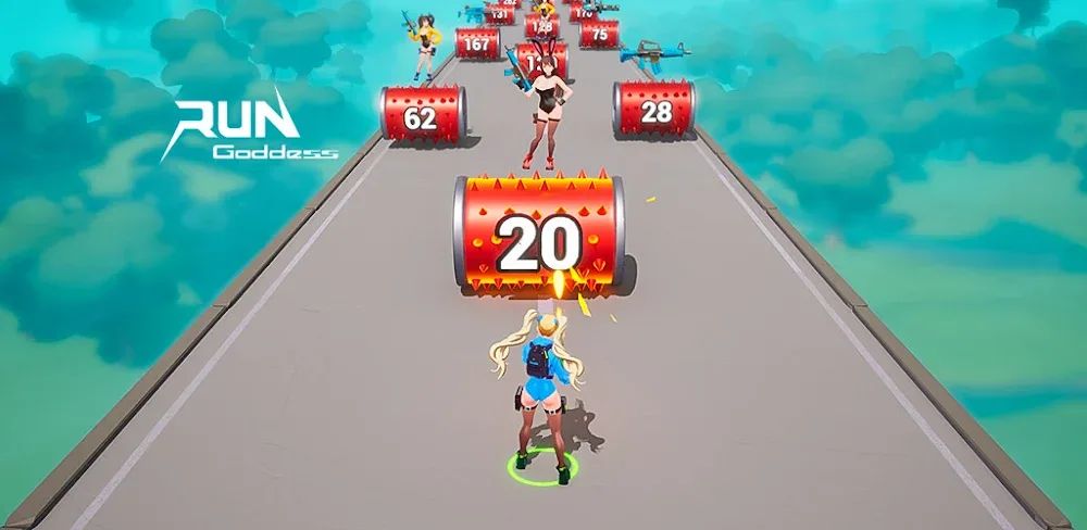 Run Goddess v0.0.57 MOD APK (Menu, Slower Enemy)