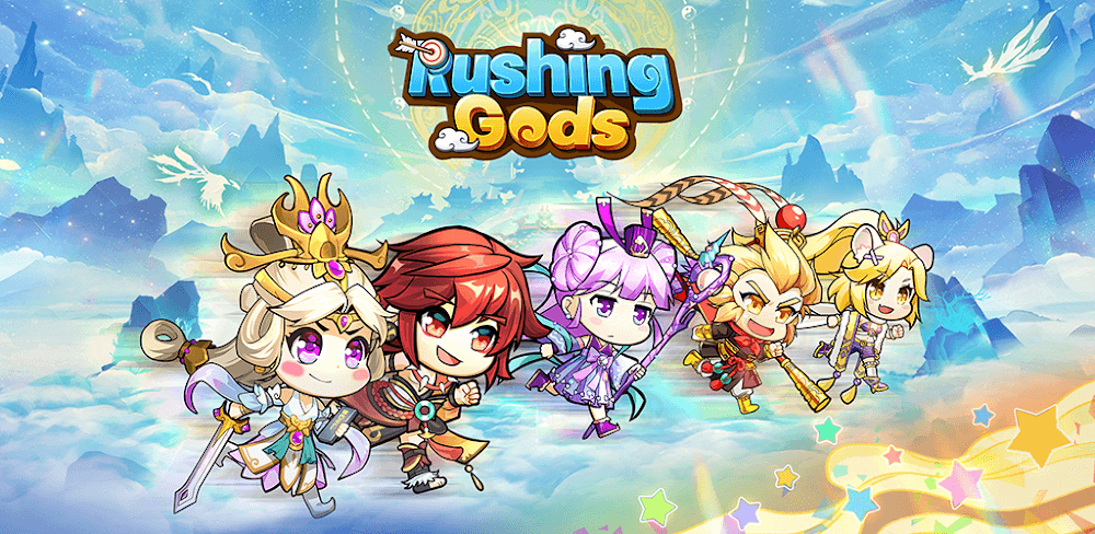 Rushing Gods: Idle Myth Runner v1.0.7 MOD APK (Damage/Defense Multiplier, God Mode)