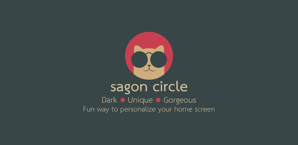 Sagon Circle: Dark Icon Pack v15.1 APK (Patched)