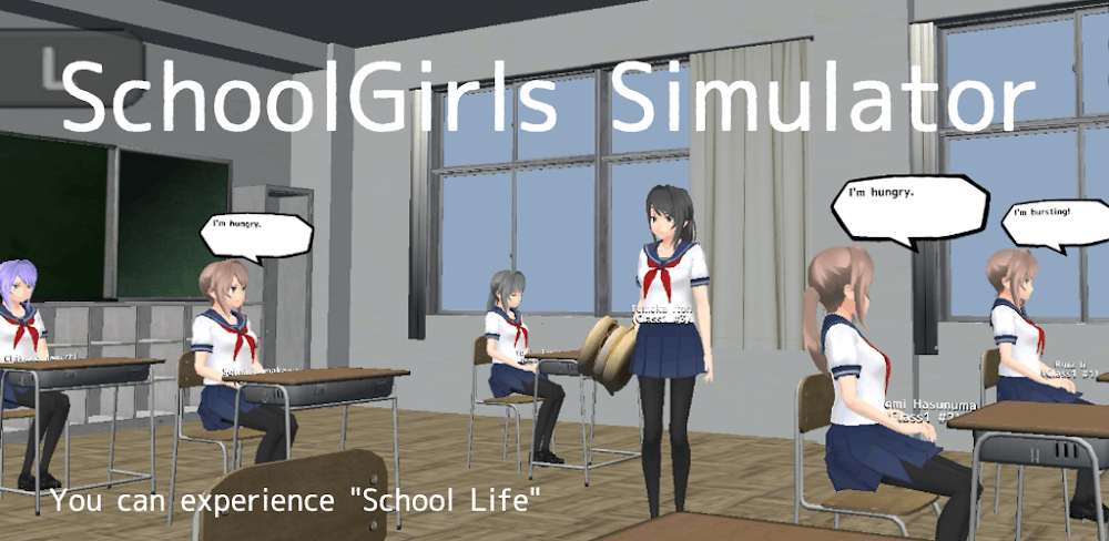 School Girls Simulator v1.0 MOD APK (Unlimited Money, Health, Menu)