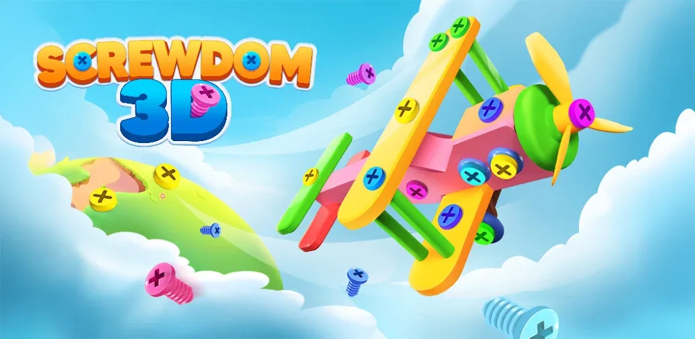 Screwdom 3D MOD APK v10.2.1 (No ADS, Unlimited coins, Free In App Purchase, Auto Win)