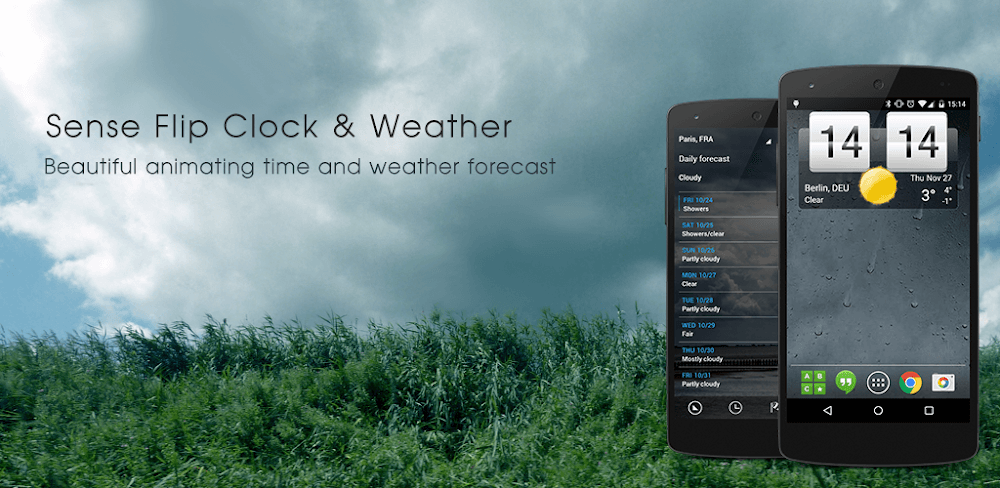 Sense Flip Clock & Weather v7.50.0 MOD APK (Premium Unlocked)