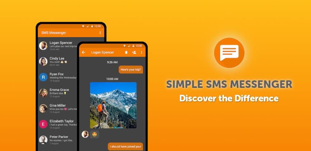 Simple SMS Messenger v 6.1.2 APK + MOD (Pro Unlocked)