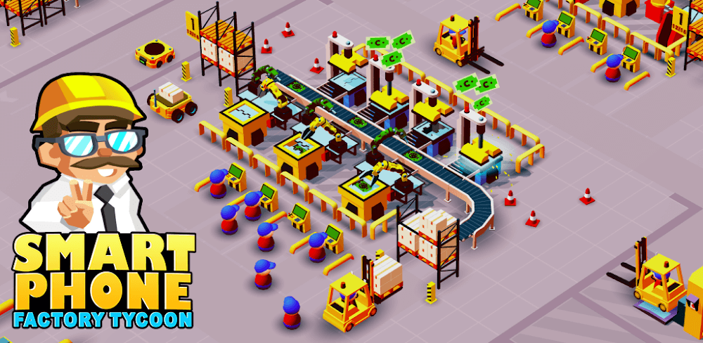 Smartphone Factory Tycoon v1.0.5 MOD APK (Free Shopping)
