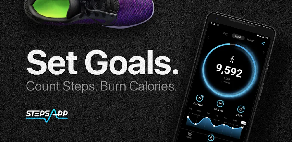 StepsApp – Step Counter v6.4.2 MOD APK (Premium Unlocked)
