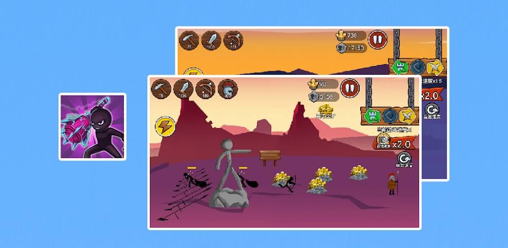Stickman War - Battle Game v1.0.0 MOD APK (Unlimited Gems)