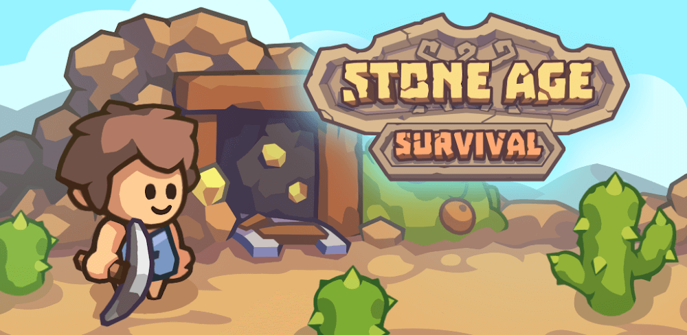Stone Age Survival MOD APK V1.163  (Unlimited Gems & Tickets, Unlocked All Paid Boosters & Characters)