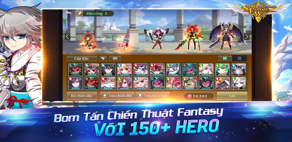 Super Fantasy War v0.678 MOD APK (One Hit, God Mode, Mana)