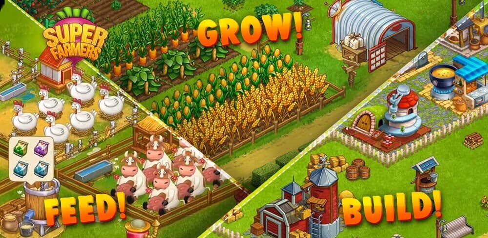 Superfarmers v1.34.0 MOD APK (Unlimited Coins Stones)