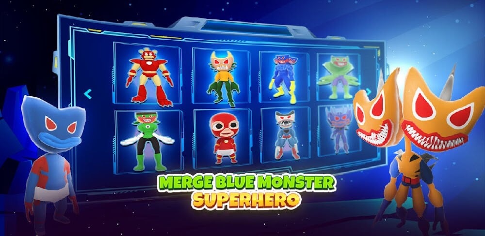 Superhero Blue Monster Color v1.0.44 MOD APK (Free Rewards)