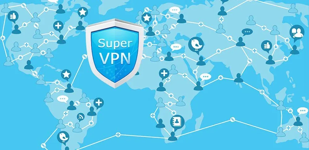 SuperVPN Pro v1.9.7 MOD APK (Premium Unlocked)