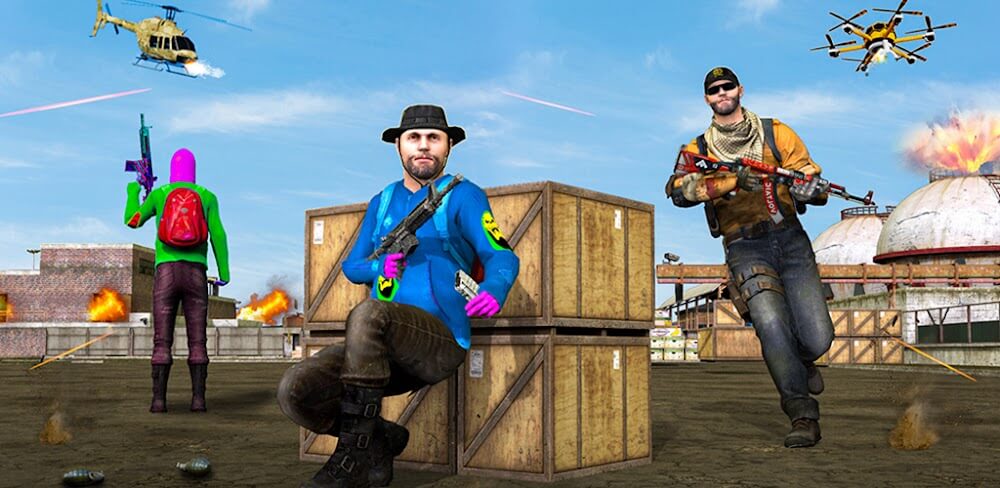 Survival Fire Battlegrounds 3D v1.25 MOD APK (God Mode)