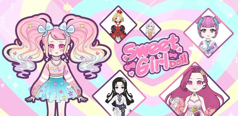 Sweet Girl: Doll Dress Up Game v1.4 MOD APK (Unlocked All Skins, Unlimited Money)