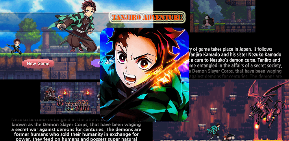 Tanjiro Game: Pixel Adventure v2.5 MOD APK (God Mode/No ads)