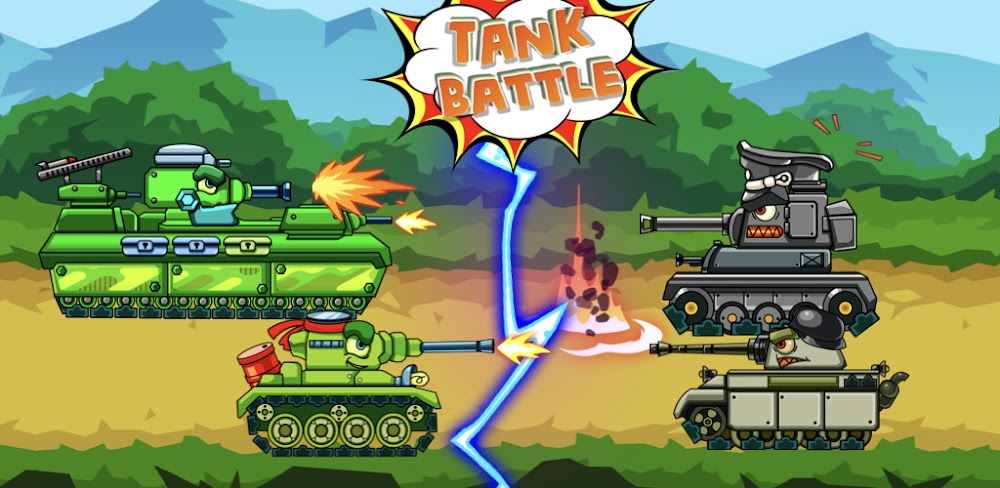 Tank Battle: Tanks War 2D MOD APK v6.7.9 (Dumb Enemy)