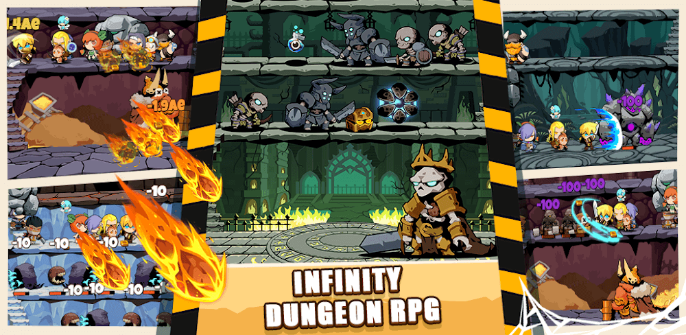 Tap Dungeon Hero v6.0.12 MOD APK (Unlocked Members, Massive Damage)