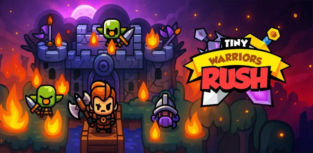 Tiny Warriors Rush v1.12.2 MOD APK (Menu, High Meat, No ADS)