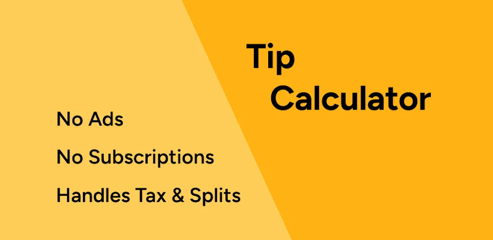 Tip Calculator — Clean, Simple v11.0.2 MOD APK (Premium Unlocked)