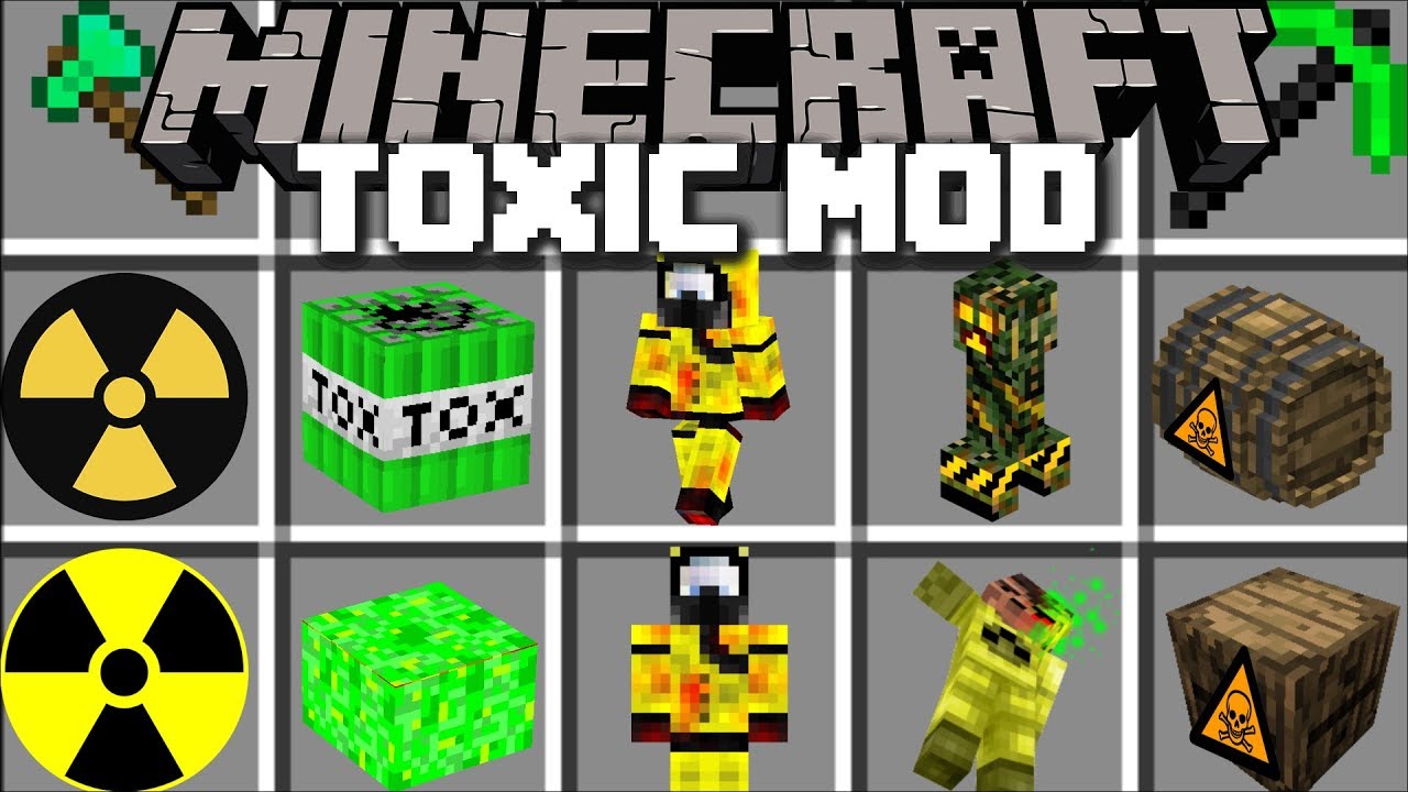 Toxic MOD V1.21.8 (Reacts to breaking blocks, placing blocks, eating, and dying.)