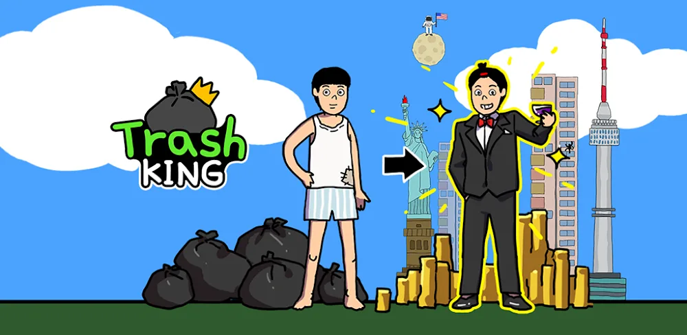 Trash King v1.0.33 MOD APK (Unlimited Money, Gems, No ADS)