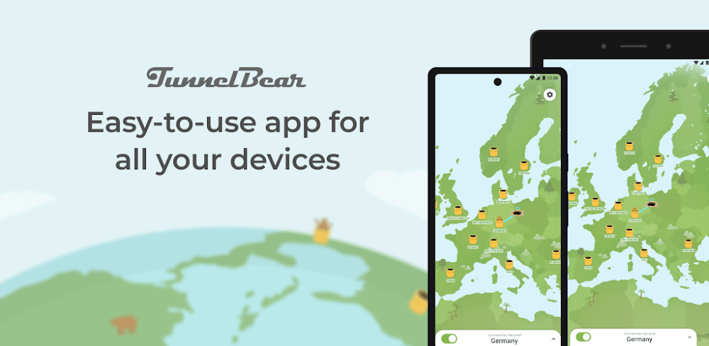TunnelBear v4.9.1 APK + MOD (Premium Unlocked)