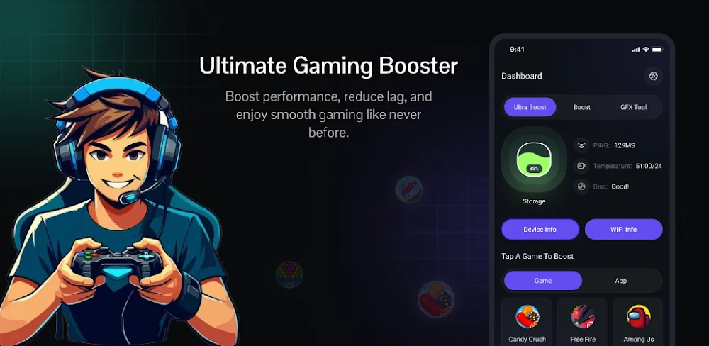 Ultra Game Booster v1.4.0 MOD APK (Premium Unlocked)