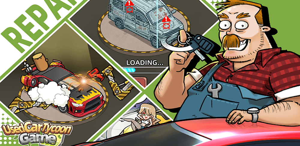 Used Car Tycoon Game v23.7.11 MOD APK (Unlimited Money, VIP)